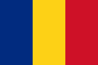 blue yellow red flag of Romania